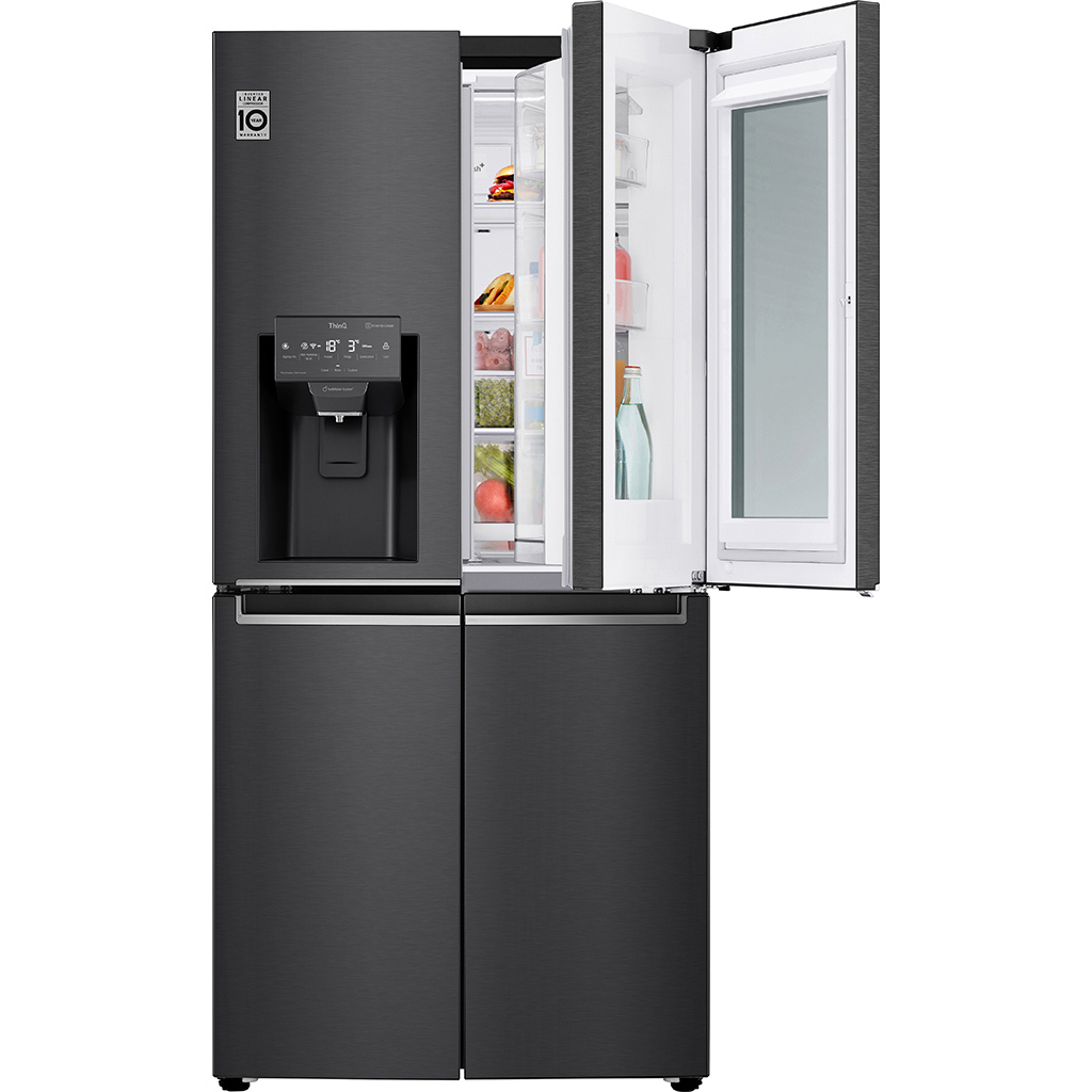 Tủ lạnh LG Inverter 496 lít GR-X22MB mặt chính diện cửa phụ mở