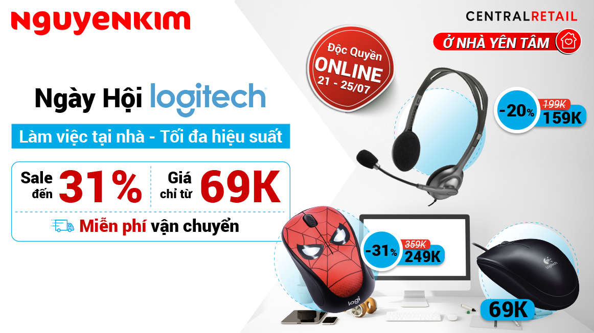 Ngày Hội Logitech - Rinh Ngay Siêu Phẩm Hi-Tech Giá Cực Tốt