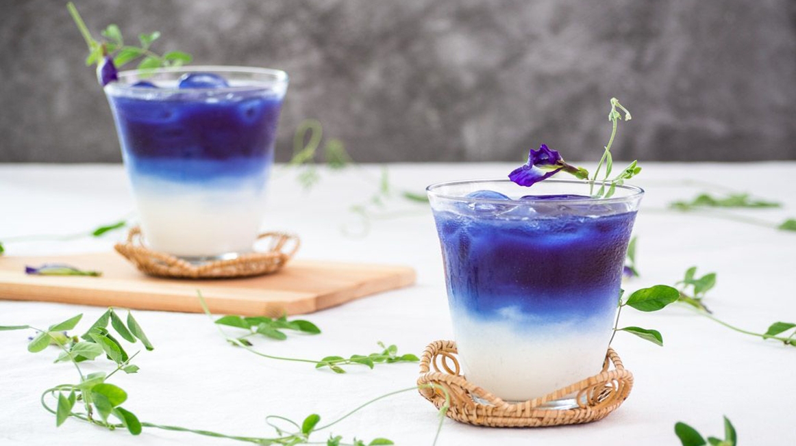 Cách làm trà sữa hoa đậu biếc hấp dẫn