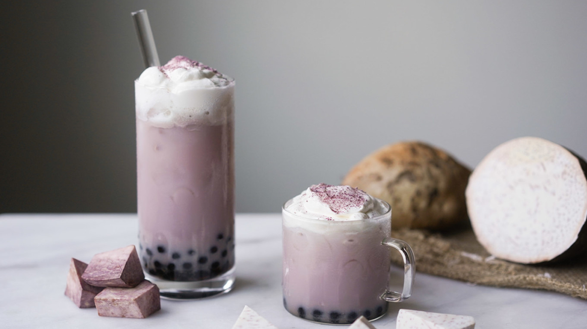 Cách làm trà sữa khoai môn ngon miệng