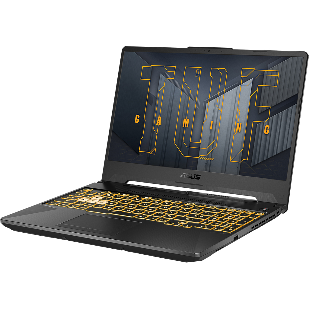 Laptop Asus TUF Gaming FX506HCB i7-11800H mặt nghiêng bên phải