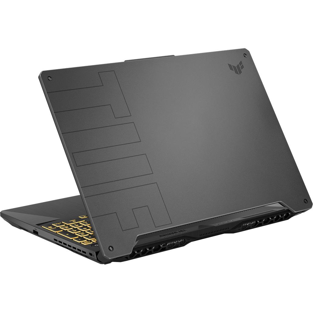 Laptop Asus TUF Gaming FX506HCB i7-11800H mặt lưng nghiêng trái