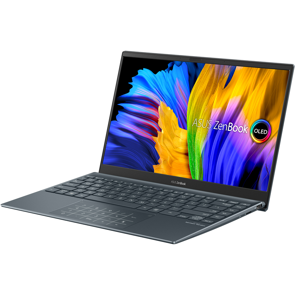 Laptop Asus ZenBook UX325EA i5-1135G7 13.3 inch KG363T mặt nghiêng bên phải