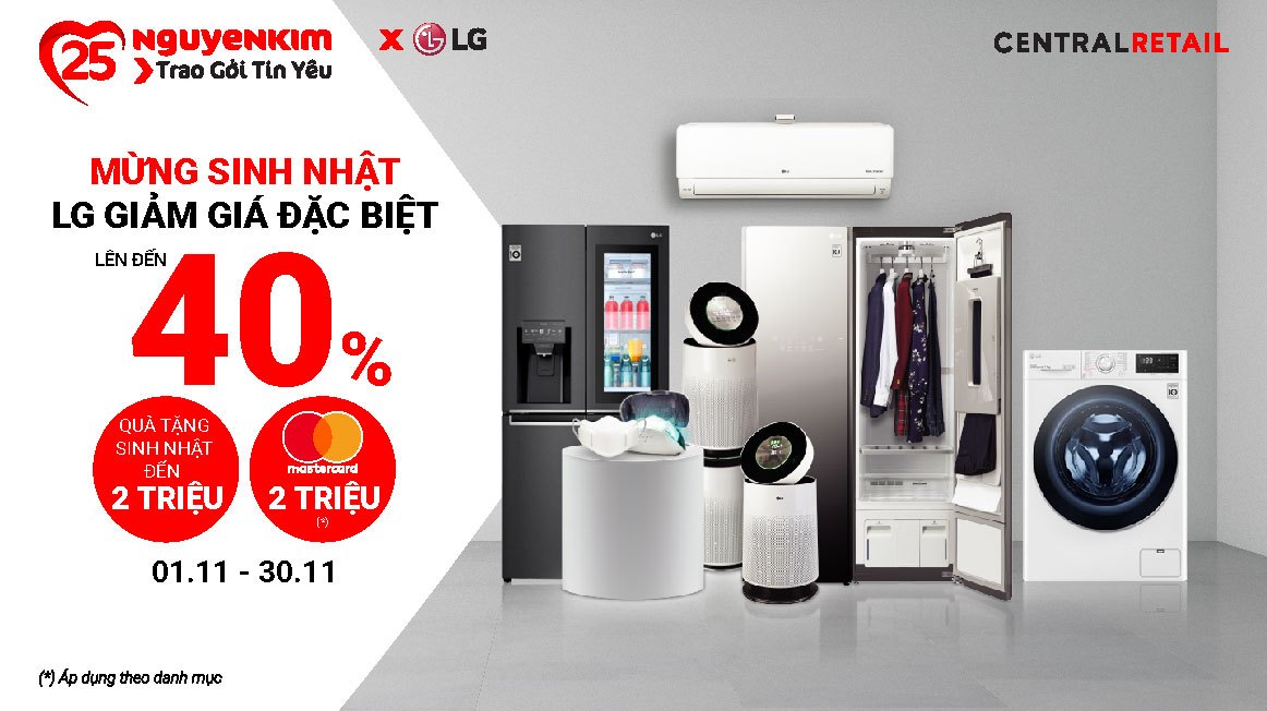 LG Sale Tưng Bừng - Cùng Nguyễn Kim Đón Mừng Sinh Nhật 25 Năm