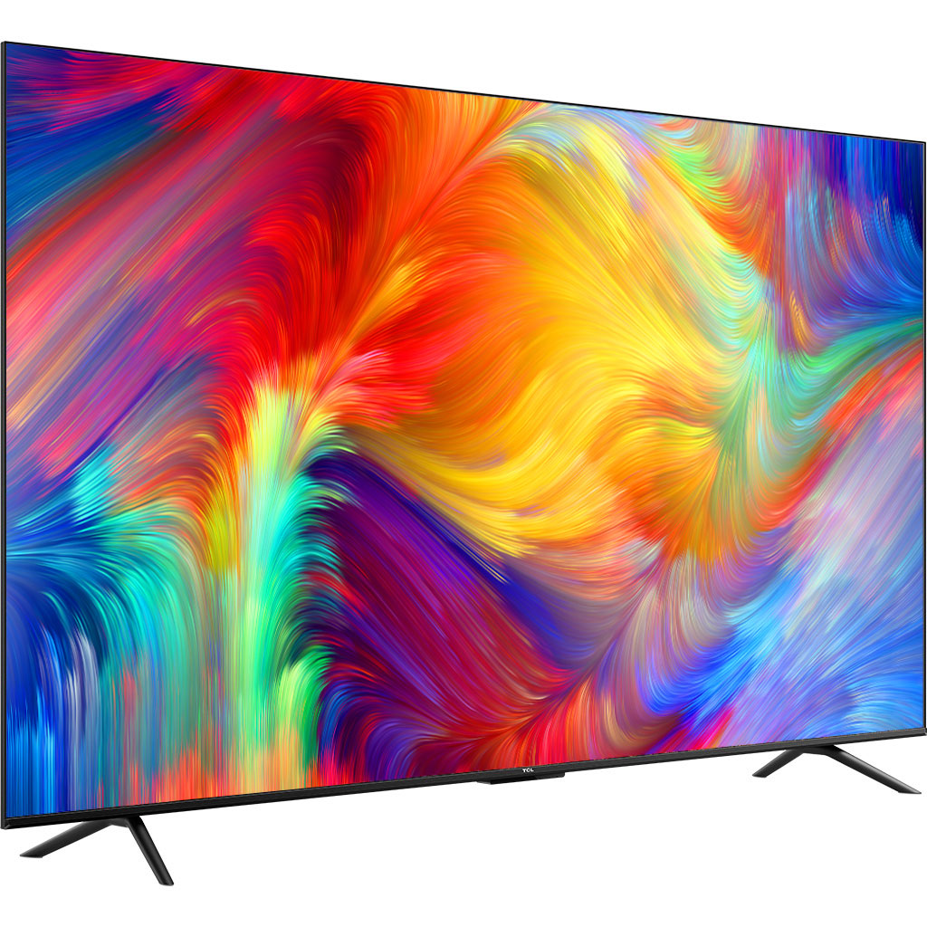 Google Tivi TCL 4K 75 inch 75P735 mặt nghiêng trái