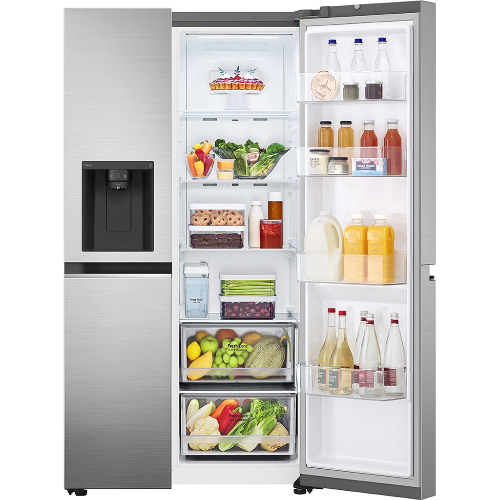 Tủ lạnh LG Inverter 635 lít GR-D257JS cửa mở bên phải có thực phẩm