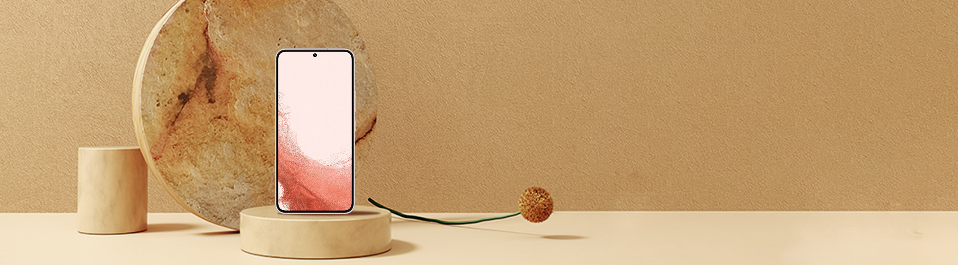 Điện thoại Samsung S22 8GB/128GB Hồng mặt chính diện