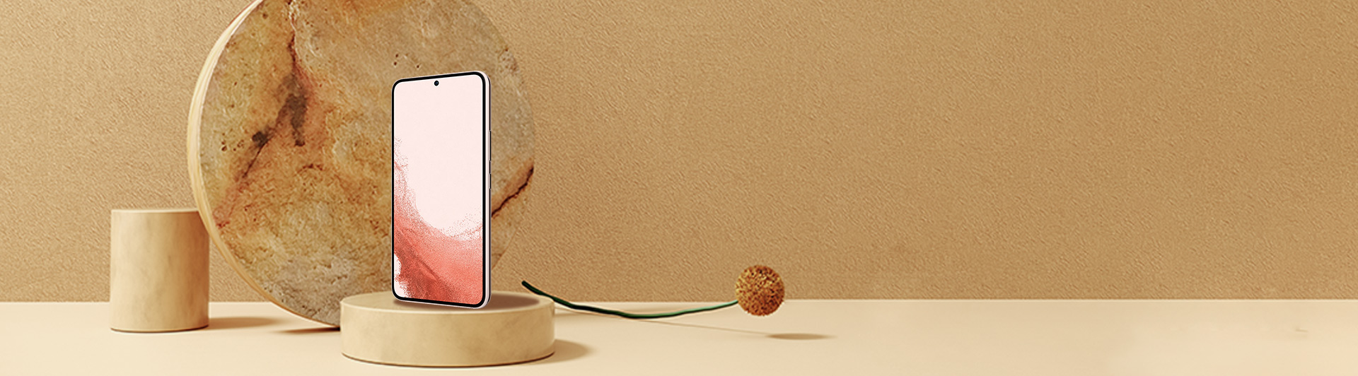 Điện thoại Samsung S22 8GB/128GB Hồng mặt nghiêng phải