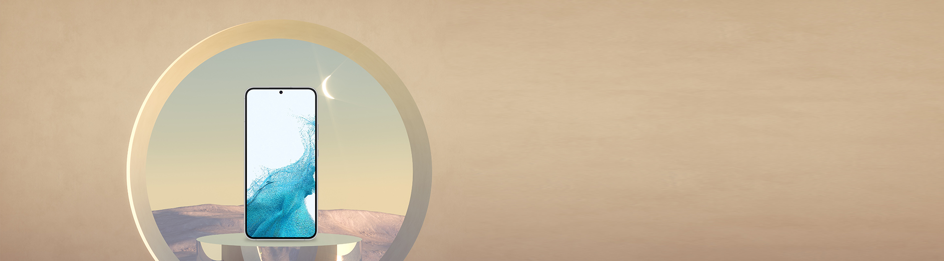 Điện thoại Samsung S22 Plus 8GB/128GB Trắng mặt chính diện