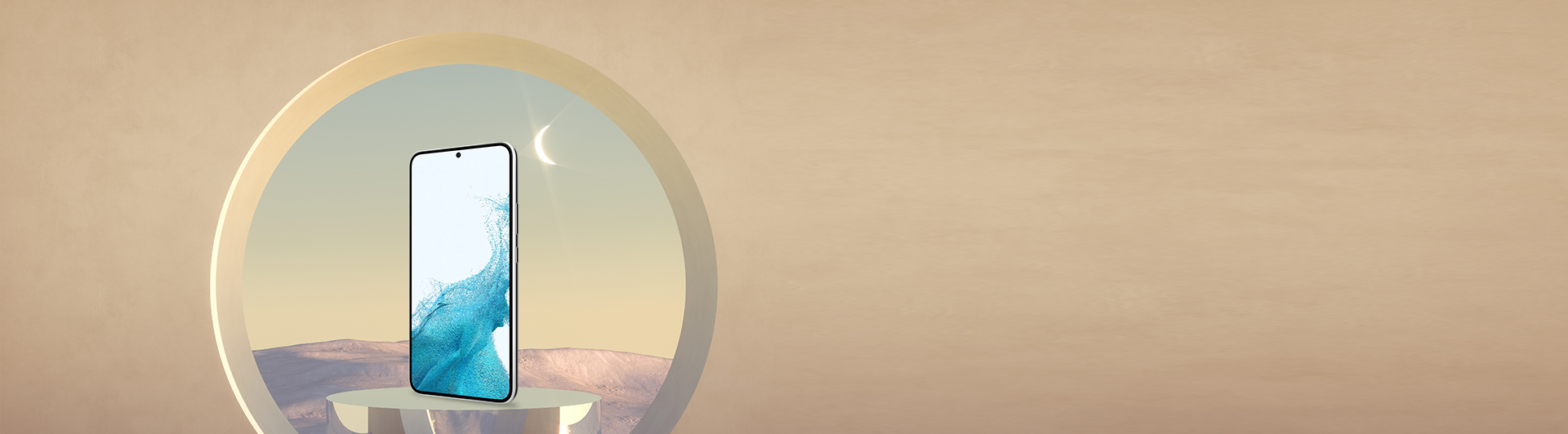 Điện thoại Samsung S22 Plus 8GB/128GB Trắng mặt nghiêng phải