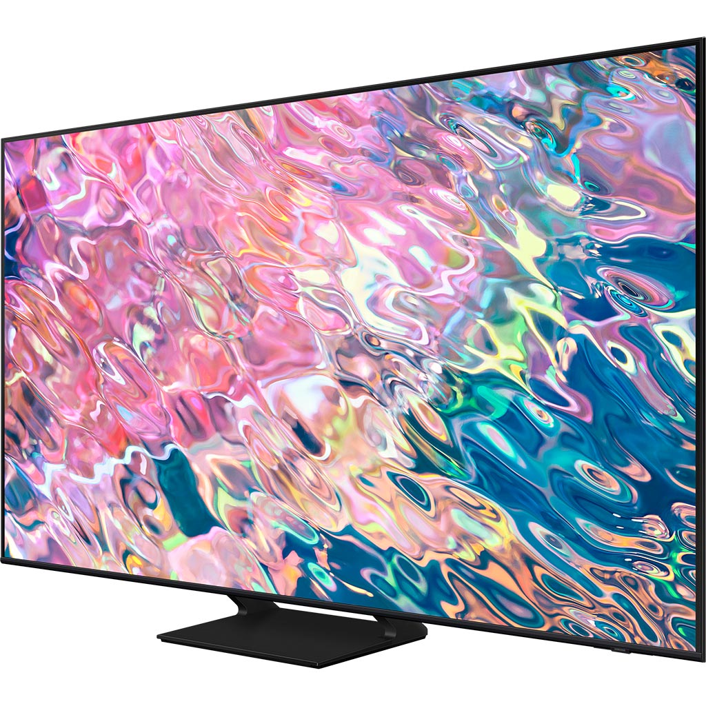 Smart Tivi QLED Samsung 4K 75 inch QA75Q60BAKXXV mặt nghiêng phải
