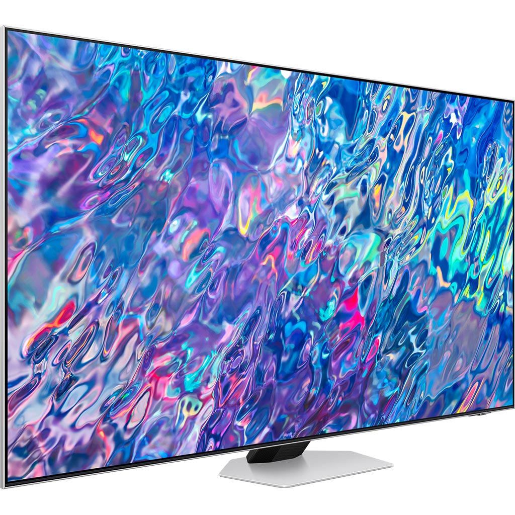 Smart Tivi Neo QLED Samsung 4K 85 inch QA85QN85BAKXXV mặt nghiêng trái