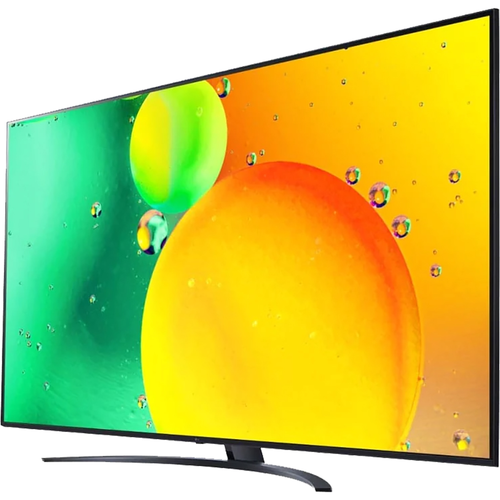 Smart Tivi NanoCell LG 4K 75 inch 75NANO76SQA mặt nghiêng phải