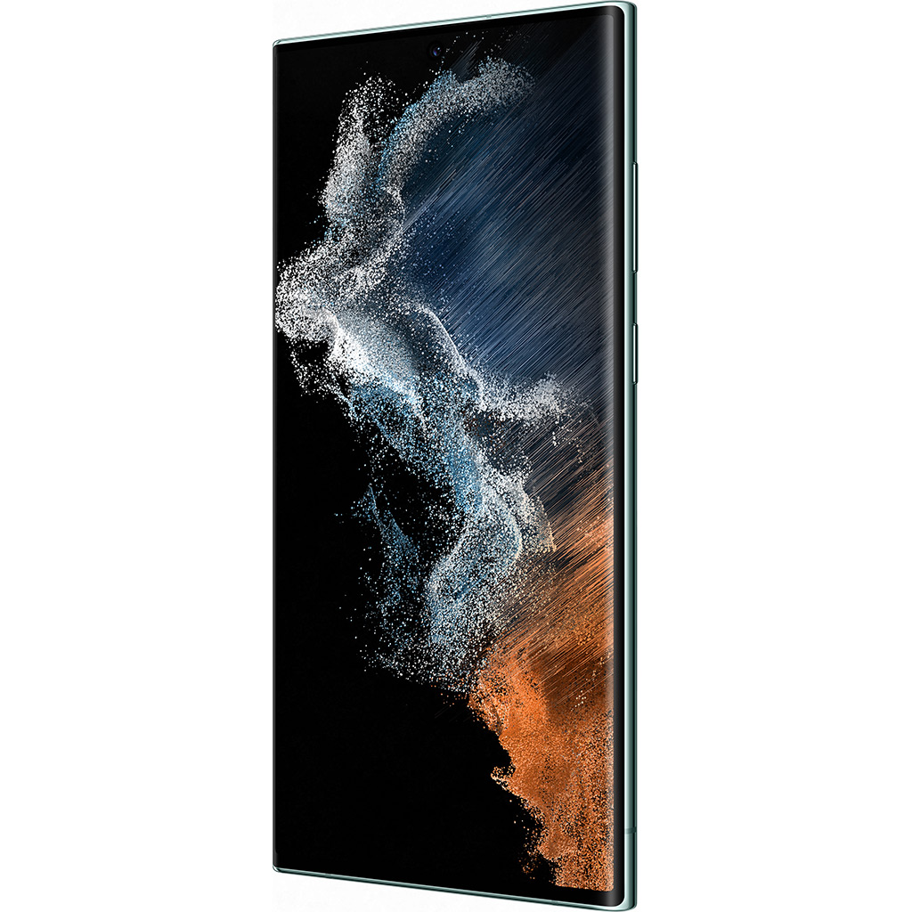 Điện thoại Samsung Galaxy S22 Ultra 5G 256GB Xanh lá nghiêng trái