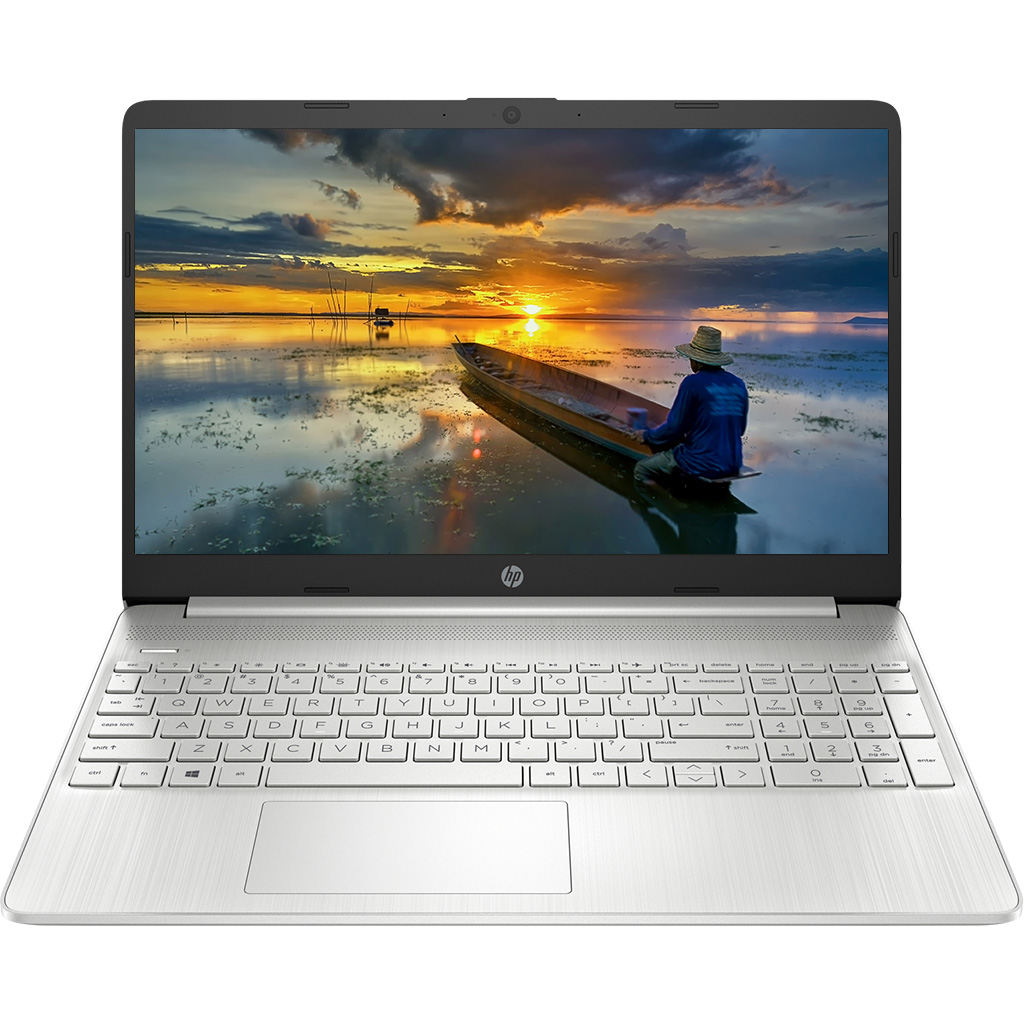 Laptop HP 15S-FQ5104TU i7-1255U 6K7E4PA mặt chính diện