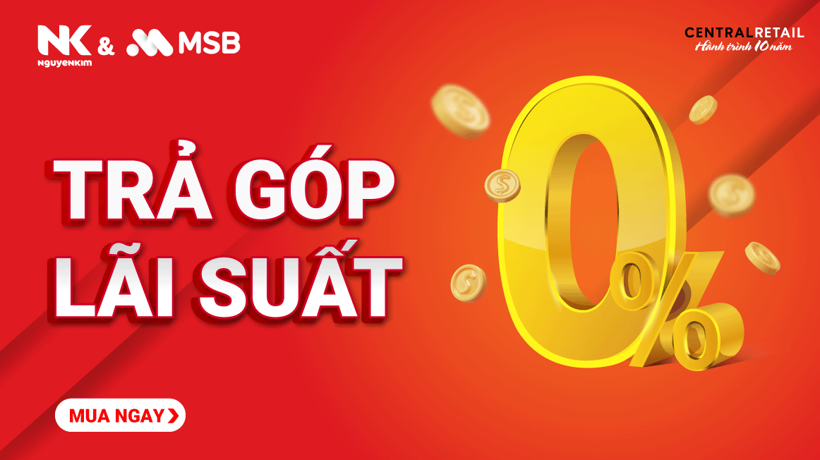 Sở hữu ngay món đồ yêu thích với tính năng trả góp qua thẻ tín dụng MSB