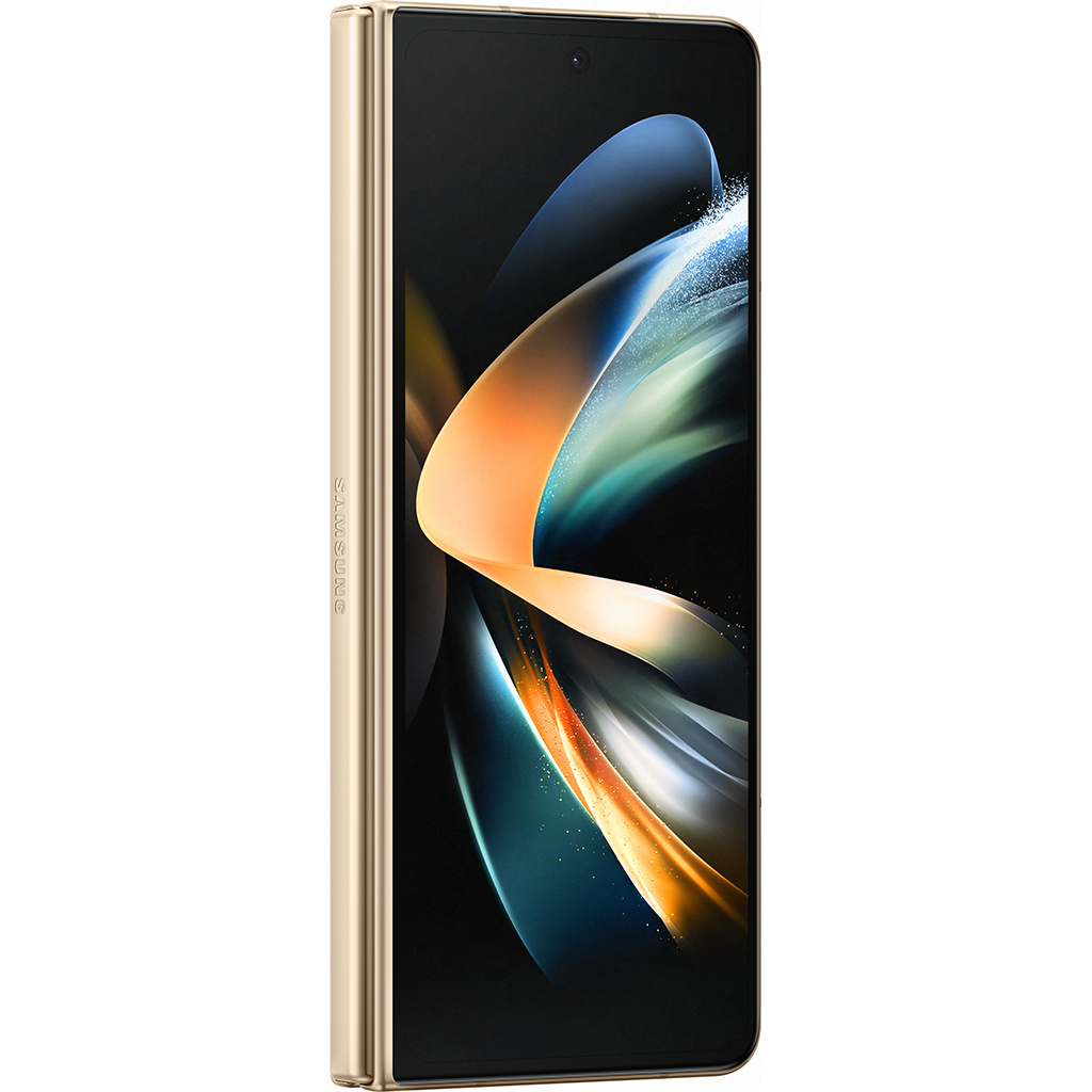 Điện thoại Samsung Galaxy Z Fold 4 5G 256GB Kem mặt ngoài nghiêng