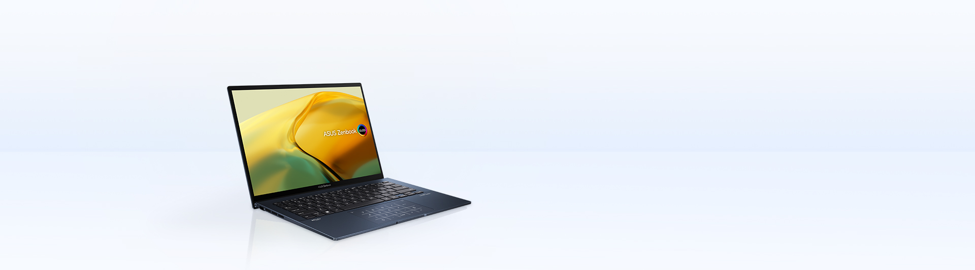 Laptop Asus Zenbook i7-1260P/16GB UX3402ZA-KM221W nghiêng trái