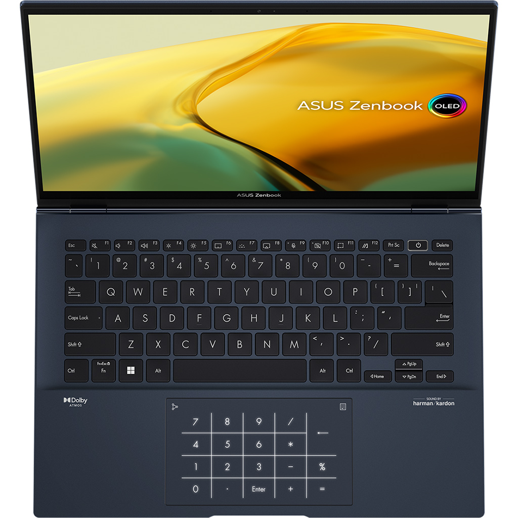 Laptop Asus Zenbook i7-1260P/16GB UX3402ZA-KM221W mặt bàn phím