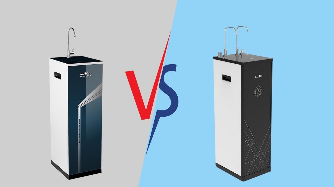 So sánh máy lọc nước thường và máy lọc nước nóng lạnh.