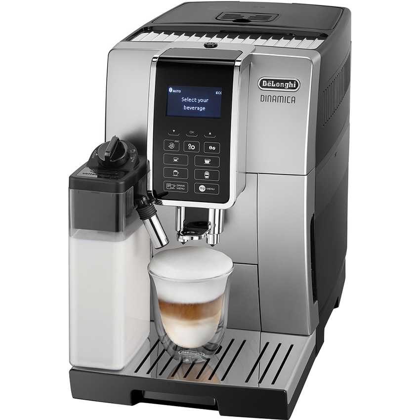 Máy pha cà phê Delonghi ECAM350.55.SB mặt nghiêng