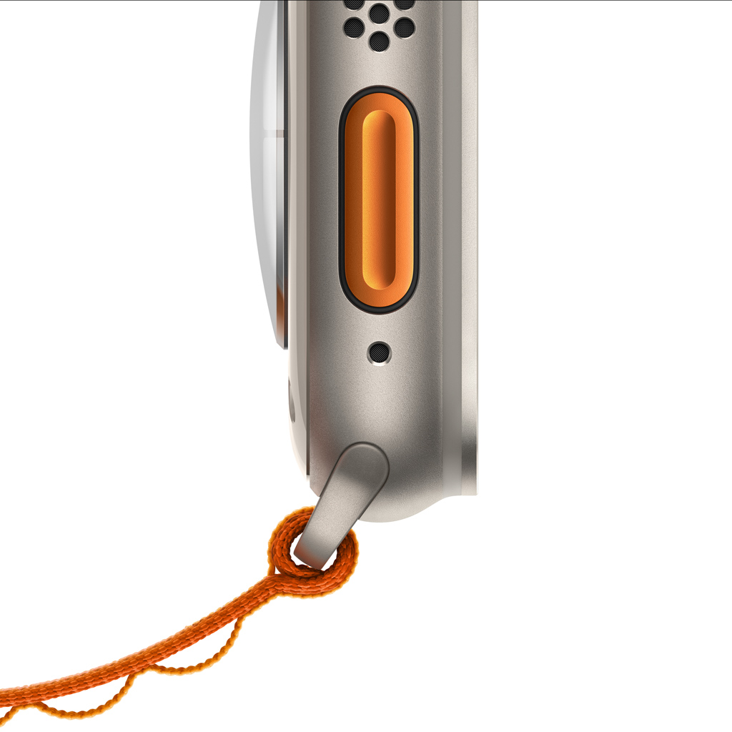 Apple Watch Ultra LTE 49mm viền Titanium dây Orange Alpine Loop size L MQFM3VN/A chi tiết