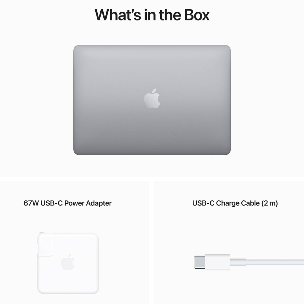 Laptop MacBook Pro M2 2022 13.3 inch 256GB MNEH3SA/A Xám phụ kiện kèm