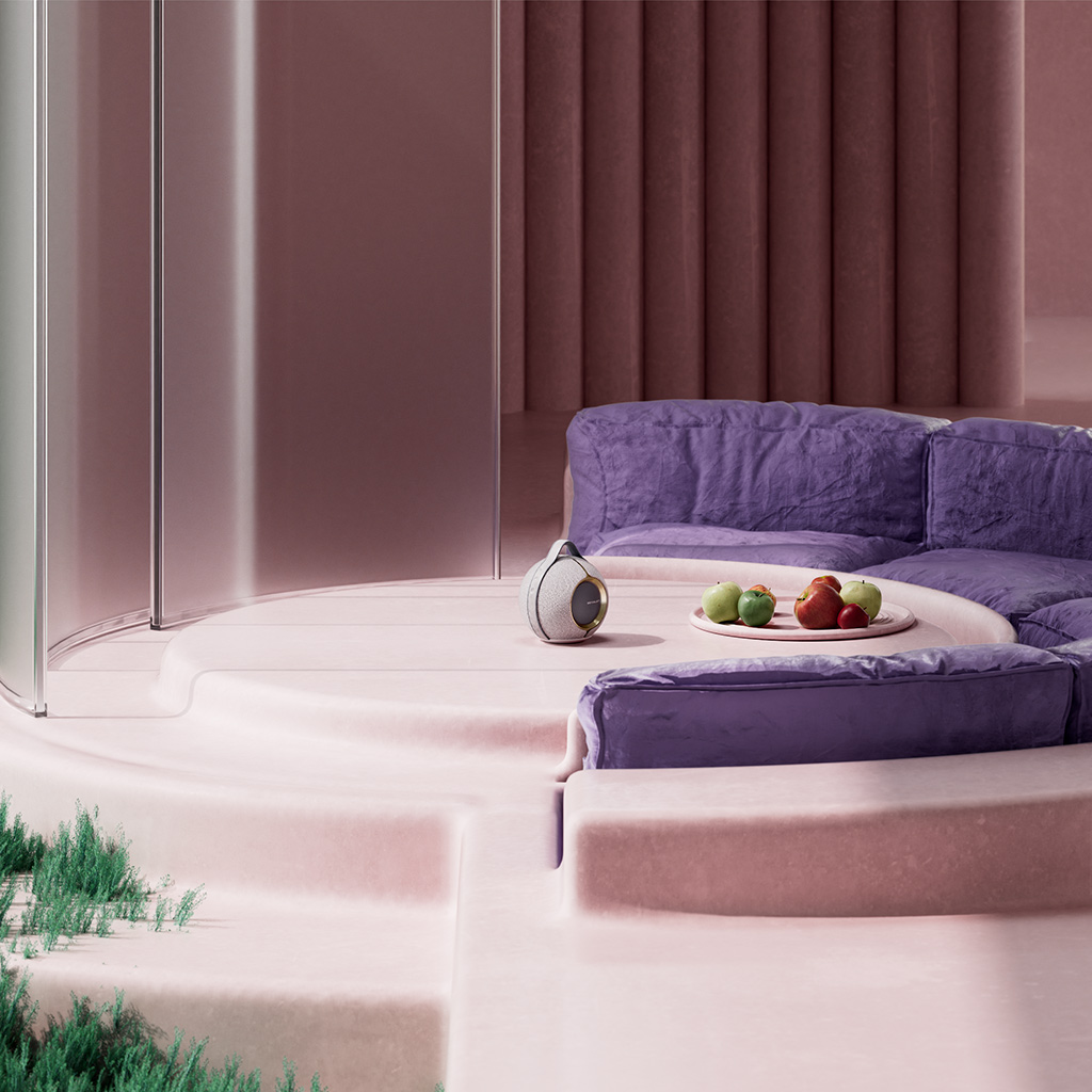 Loa di động cao cấp DEVIALET Mania Grey cạnh bên