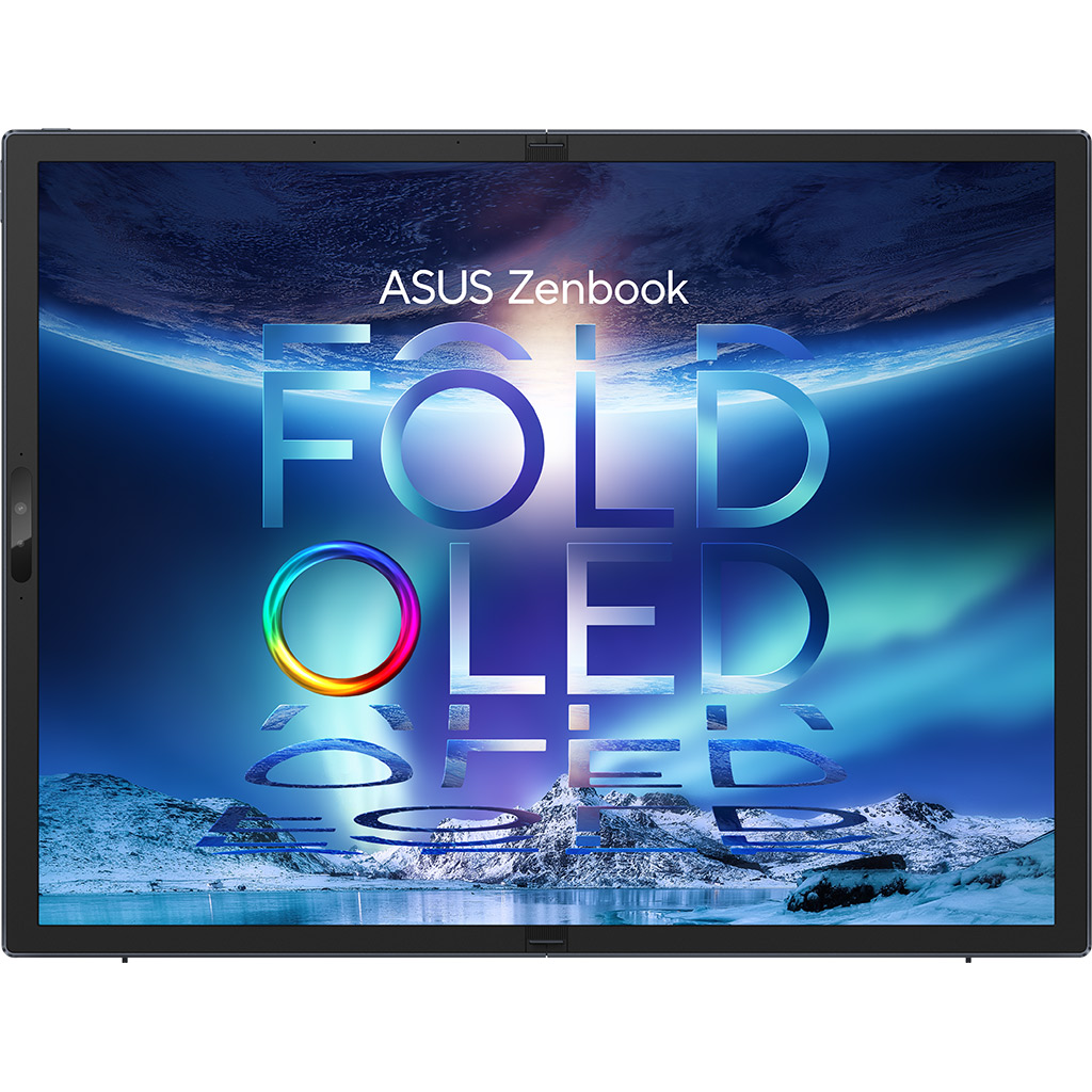 Laptop Asus Zenbook 17 Fold i7-1250U UX9702AA-MD014W chính diện không bàn phím