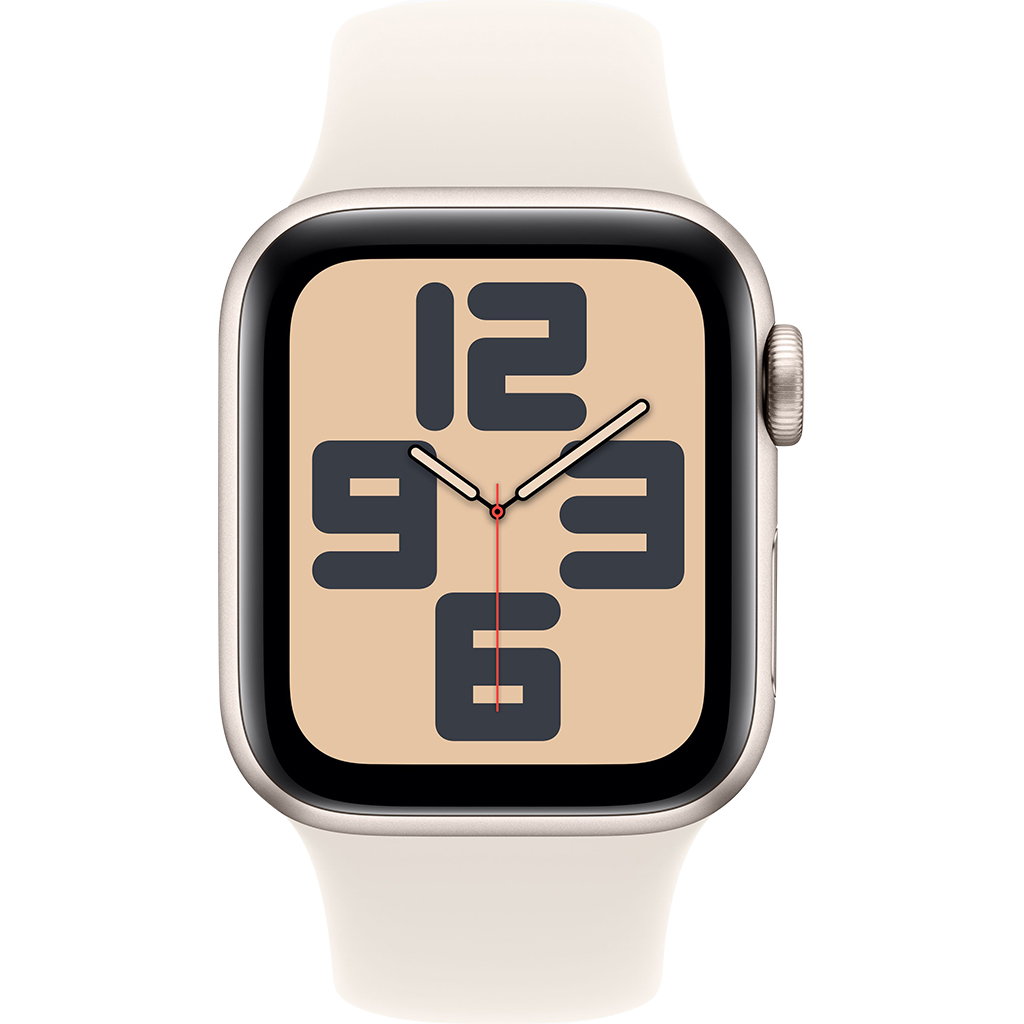 Apple Watch SE GPS 40mm Starlight Aluminium Case with Starlight Sport Band - M/L