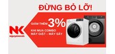GIẢM THÊM 3% KHI MUA COMBO MÁY GIẶT – MÁY SẤY