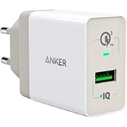 Sạc Anker 1 cổng 18W Quick Charge 3.0 A2013 Trắng