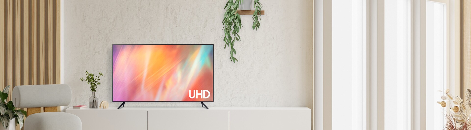 Smart Tivi Samsung 4K 75 inch UA75AU7700KXXV