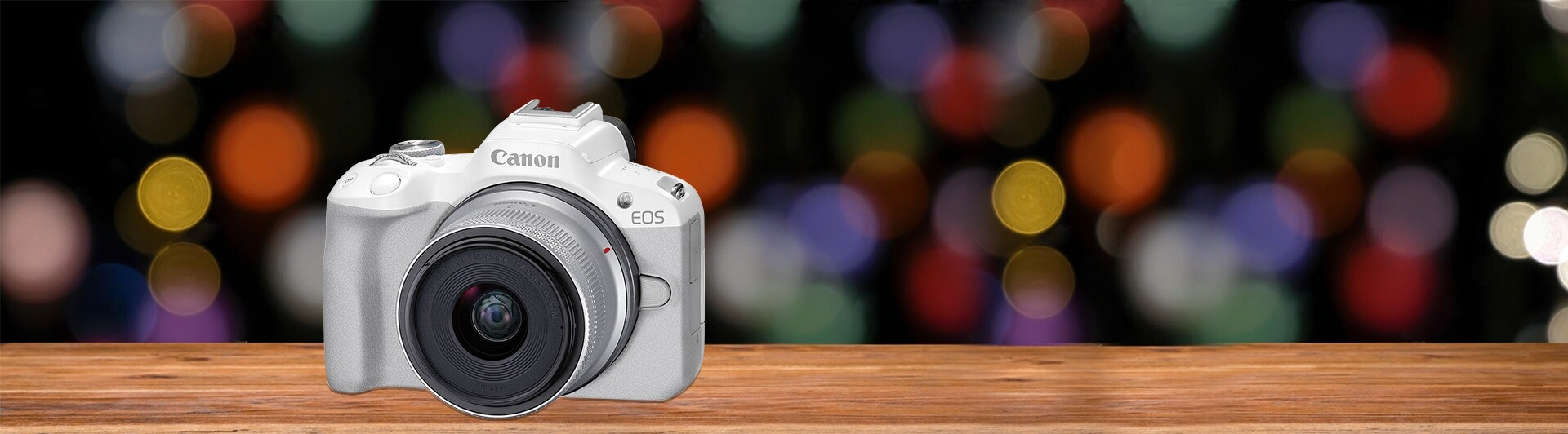 Máy ảnh Canon EOS R50 Kit RF-S18-45mm Trắng