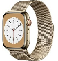 Apple Watch S8 LTE 45mm viền thép dây thép màu Vàng MNKQ3VN/A