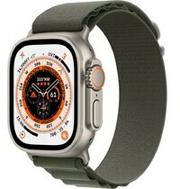 Apple Watch Ultra LTE 49mm viền Titanium dây Green Alpine Loop size S MNHJ3VN/A