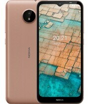 Điện thoại Nokia C20 2GB/32GB Vàng Mặt chính diện trước sau