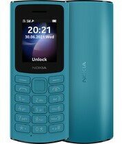 Điện thoại Nokia 105 4G Xanh mặt chính diện