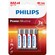 Pin AAA 4 viên Alkaline Philips LR03P4B