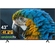 Android Tivi TCL 4K 43 inch 43P618 mặt chính diện