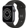 Apple Watch S6 GPS 44mm vỏ nhôm dây cao su Đen mặt nghiêng trái