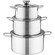 Bộ nồi inox 1 đáy Sunhouse SH114 bộ 3 nồi