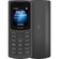 Điện thoại Nokia 105 4G Đen mặt chính diện trước sau