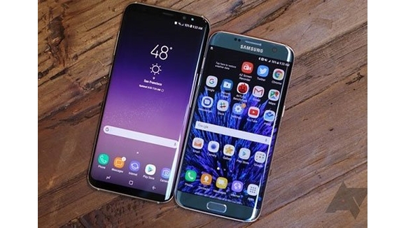 Điện thoại Galaxy S8 đã có những cải tiến gì về giao diện so với S7 edge