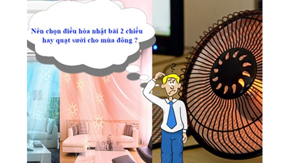 Thời tiết lạnh nên chọn sử dụng máy lạnh 2 chiều hay quạt sưởi