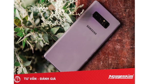 Trên tay Note 8 Tím Khói