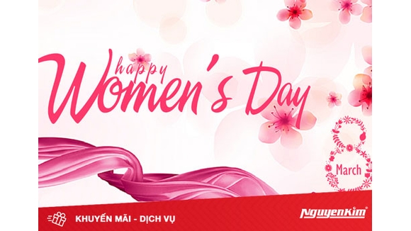 Đến với Nguyễn Kim Quận 1 nhận quà tri ân người  phụ nữ