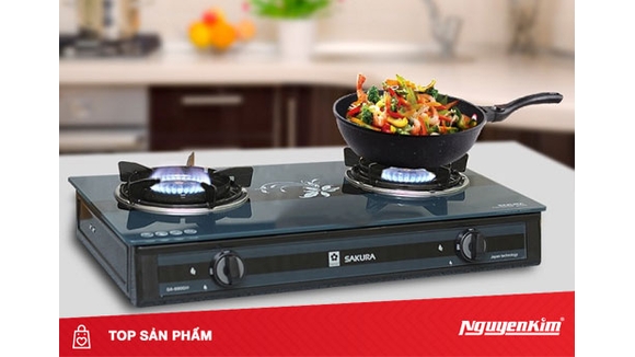 Top 3 bếp gas có mặt kính cường lực