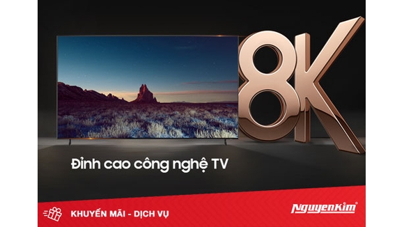 Đặt trước tivi Samsung QLED 8K vĩ đại, nhận ngay combo quà liền tay
