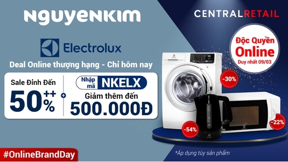 Rinh Ngay Electrolux Về Nhà Với Deal Bùng Nhiệt Từ Nguyễn Kim
